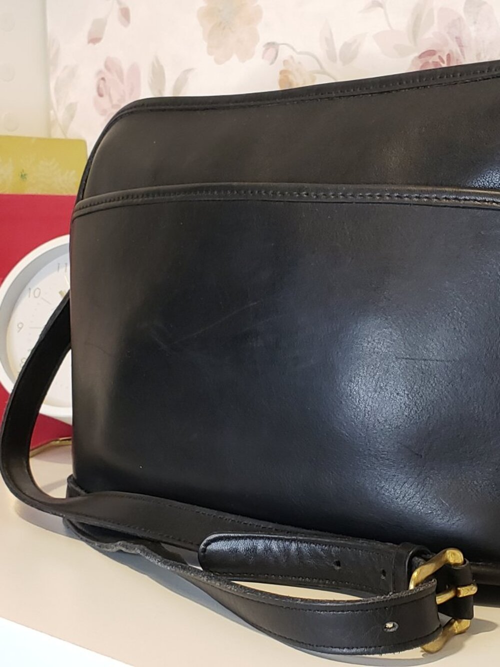 Vintage COACH Black Oliver Shoulder Crossbody Bag #9902